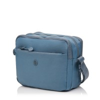 Сумка жіноча крос-боді з поліестера блакитна BAGS4LIFE 66906 горизонтальна