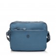 Сумка женская кросс-боди из полиэстера голубая BAGS4LIFE 66906 горизонтальная