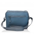 Сумка женская кросс-боди из полиэстера голубая BAGS4LIFE 66906 горизонтальная