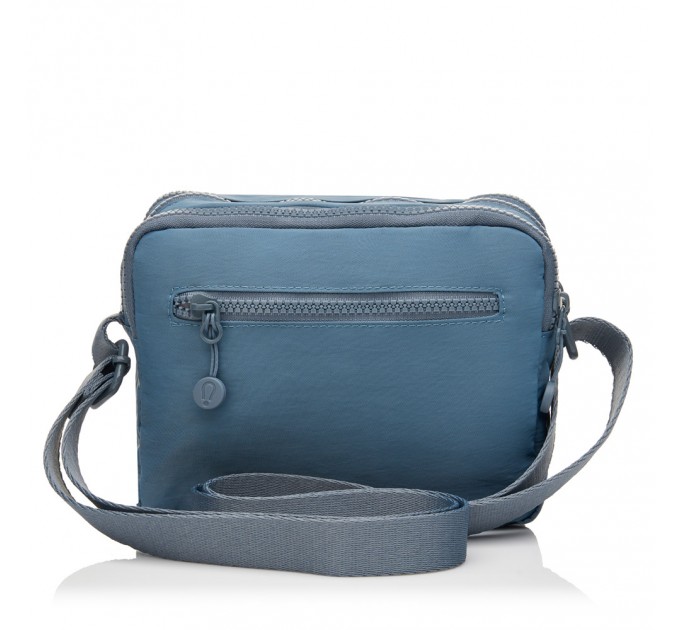Сумка женская кросс-боди из полиэстера голубая BAGS4LIFE 66906 горизонтальная