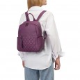 Рюкзак из натуральной кожи женский фиолетовый BAGS4LIFE 1119
