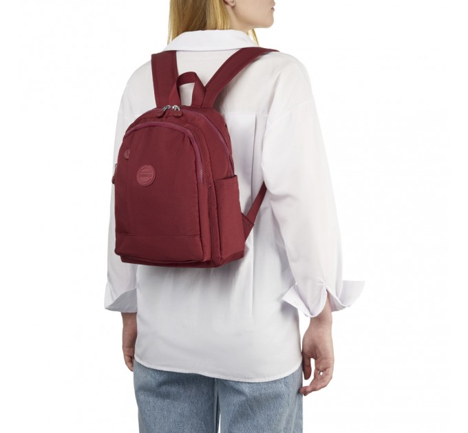 Рюкзак жіночий тканинний бордовий BAGS4LIFE W5504