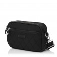 Сумка жіноча з полиэстера чорна BAGS4LIFE 88006 стьобана кишеня