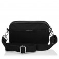 Сумка жіноча з полиэстера чорна BAGS4LIFE 88006 стьобана кишеня