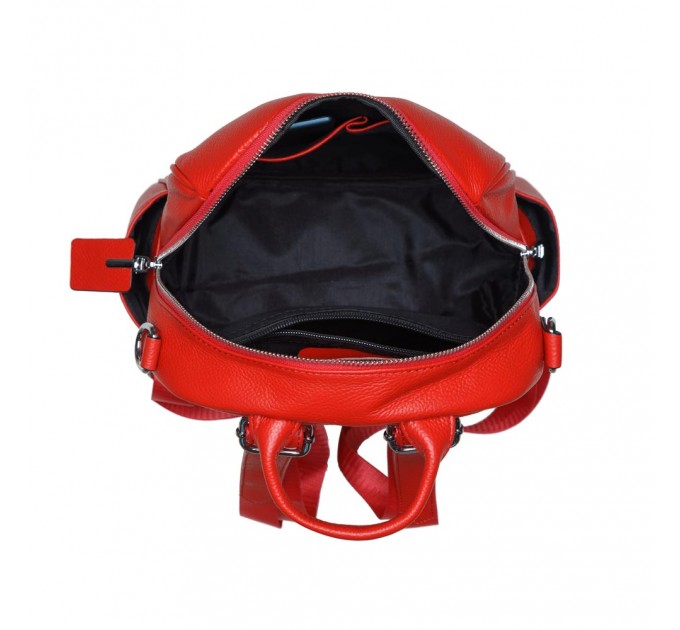Рюкзак женский кожаный красный BAGS4LIFE 2019-42