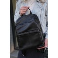 Жіночий рюкзак з натуральної шкіри чорний BAGS4LIFE 718
