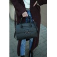 Жіноча сумка з натуральної шкіри чорна BAGS4LIFE 89190