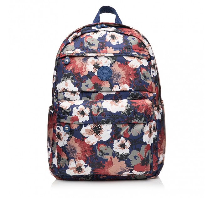 Рюкзак женский из полиэстера синий принт BAGS4LIFE 91001