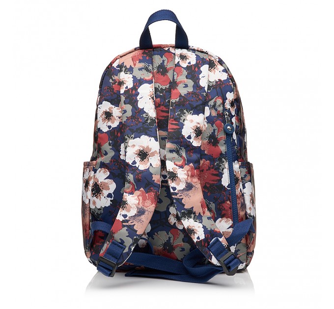 Рюкзак женский из полиэстера синий принт BAGS4LIFE 91001
