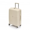 Чемодан средний пластиковый BAGS4LIFE PP720 кремовый