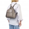 Рюкзак жіночий з натуральної шкіри сірий BAGS4LIFE 668