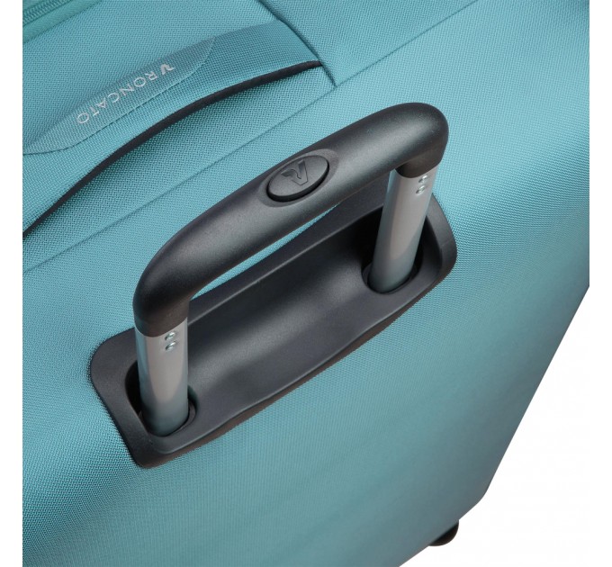 Маленька валіза, ручна поклажа тканинна тіфані Roncato Twin 413063/68 з розширенням