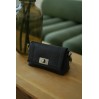 Женская сумка из натуральной кожи черная BAGS4LIFE 99167 с клапаном и застежкой