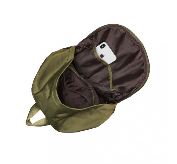Рюкзак из полиэстера зеленый BAGS4LIFE W1015 хаки
