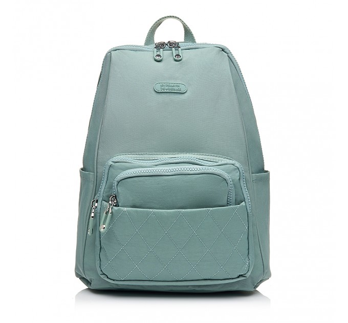 Рюкзак жіночий з поліестера світло-зелений BAGS4LIFE 88002