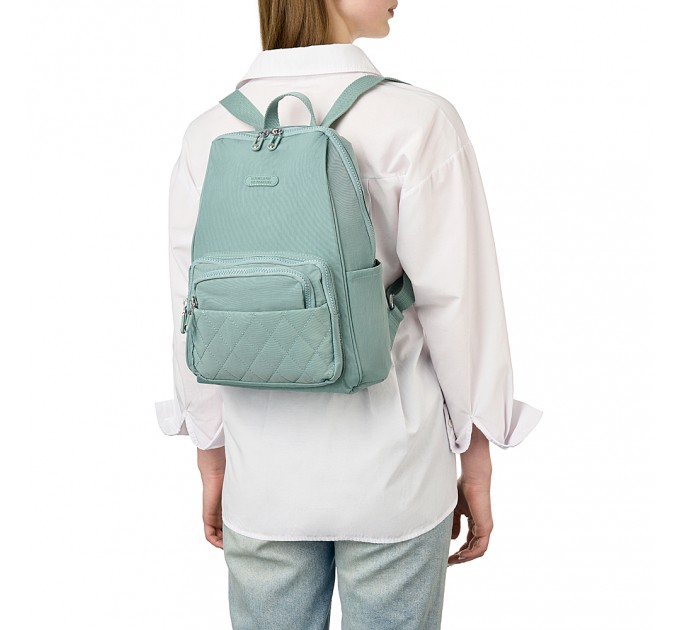 Рюкзак жіночий з поліестера світло-зелений BAGS4LIFE 88002