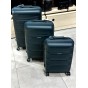 Валіза середня пластикова BAGS4LIFE PP920 темно-зелена