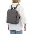 Рюкзак жіночий тканинний сірий BAGS4LIFE W8012