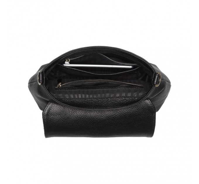 Женская маленькая кожаная сумка Vito Torelli 1047 черная