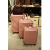 Валіза середня пластикова BAGS4LIFE PP1220 темно-рожева