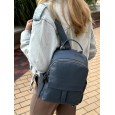 Жіночий рюкзак з натуральної шкіри джинс BAGS4LIFE 712