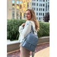 Жіночий рюкзак з натуральної шкіри джинс BAGS4LIFE 712
