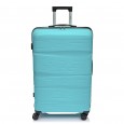 Велика валіза з поліпропілену BAGS4LIFE PP002 зелено-блакитна