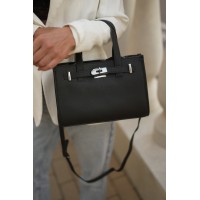 Женская сумка из натуральной кожи черная BAGS4LIFE 9330 Женская сумка из натуральной кожи черная BAGS4LIFE 9330