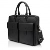 Чоловіча сумка-портфель з натуральної шкіри чорна BAGS4LIFE MAN 6819-3 з кишенями