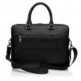 Чоловіча сумка-портфель з натуральної шкіри чорна BAGS4LIFE MAN 6819-3 з кишенями