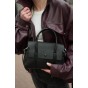 Жіноча сумка-тоут з натуральної шкіри чорна BAGS4LIFE 99067 з клапаном