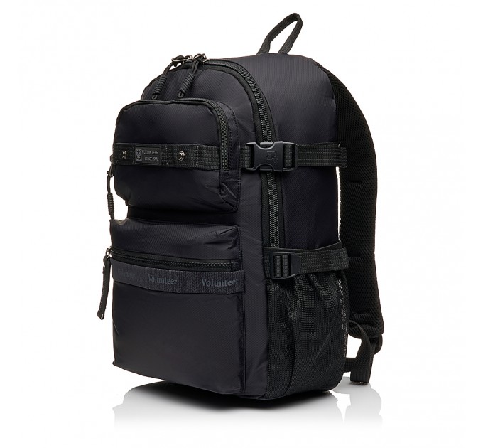 Мужской рюкзак из полиэстера черный VOLUNTEER 1875-08