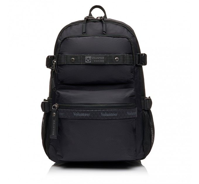 Мужской рюкзак из полиэстера черный VOLUNTEER 1875-08