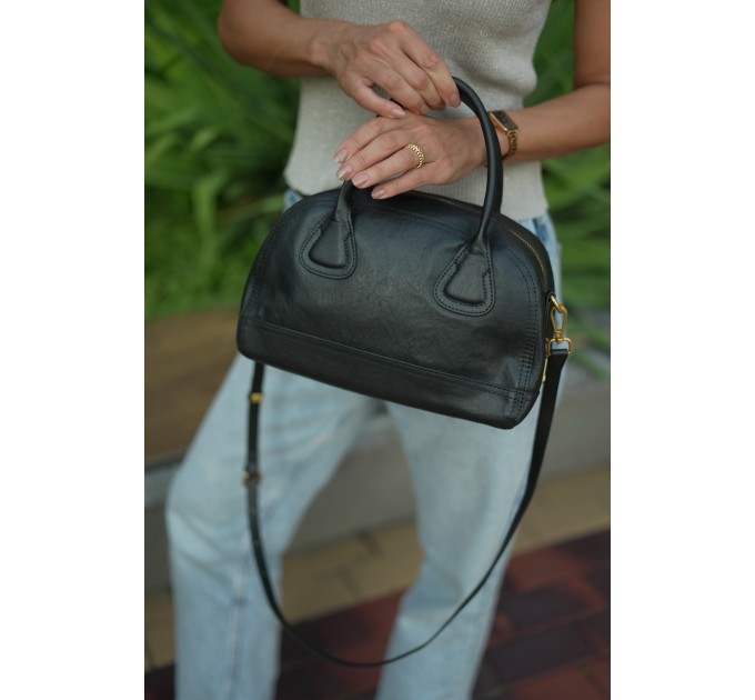 Сумка женская из натуральной кожи черная BAGS4LIFE 273 Сумка женская из натуральной кожи черная BAGS4LIFE 273