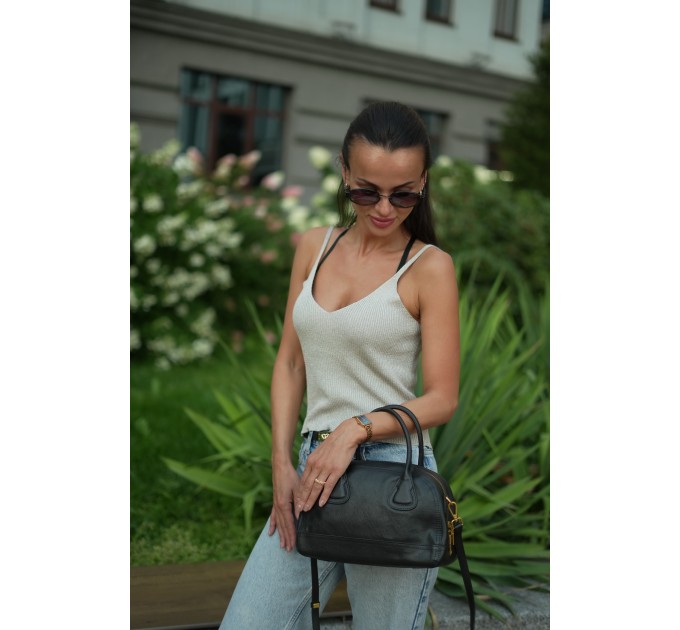 Сумка женская из натуральной кожи черная BAGS4LIFE 273 Сумка женская из натуральной кожи черная BAGS4LIFE 273