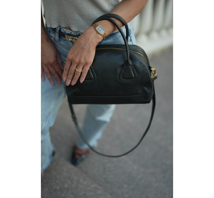 Сумка женская из натуральной кожи черная BAGS4LIFE 273 Сумка женская из натуральной кожи черная BAGS4LIFE 273