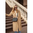 Женская сумка-месенджер из натуральной кожи черная BAGS4LIFE 6065 прямоугольная