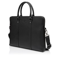 Чоловіча сумка-портфель з натуральної шкіри чорна BAGS4LIFE MAN 6782-3