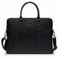 Чоловіча сумка-портфель з натуральної шкіри чорна BAGS4LIFE MAN 6782-3