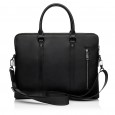 Чоловіча сумка-портфель з натуральної шкіри чорна BAGS4LIFE MAN 6782-3