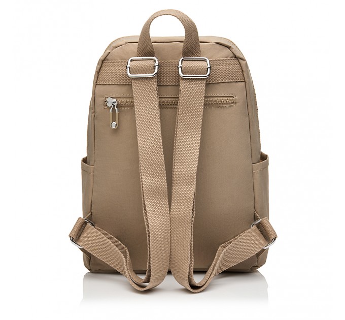 Рюкзак жіночий з поліестера бежевий BAGS4LIFE 88002