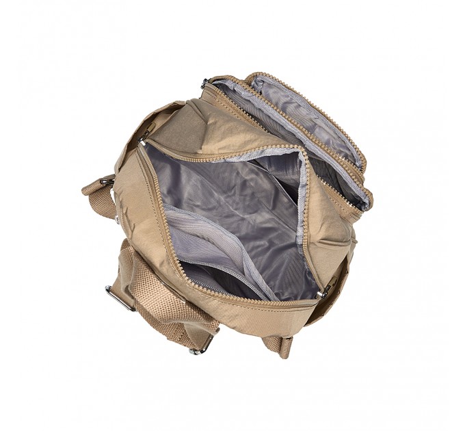 Рюкзак жіночий з поліестера бежевий BAGS4LIFE 88002