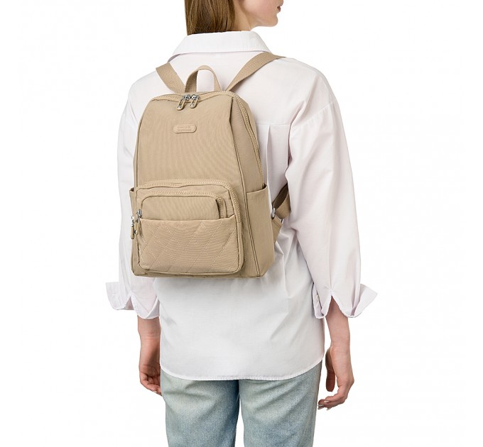 Рюкзак жіночий з поліестера бежевий BAGS4LIFE 88002
