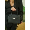 Жіноча сумка з натуральної шкіри чорна BAGS4LIFE 89189 з ремінцем