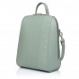 Рюкзак жіночий з натуральної шкіри сіро-зелений Vito Torelli 1012mini 4081/1097 з пітоном