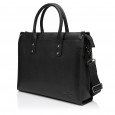 Чоловіча сумка-портфель з натуральної шкіри чорна BAGS4LIFE MAN 6930-3