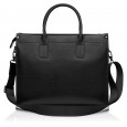 Чоловіча сумка-портфель з натуральної шкіри чорна BAGS4LIFE MAN 6930-3