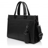 Чоловіча сумка-портфель з натуральної шкіри чорна BAGS4LIFE MAN 6920-3