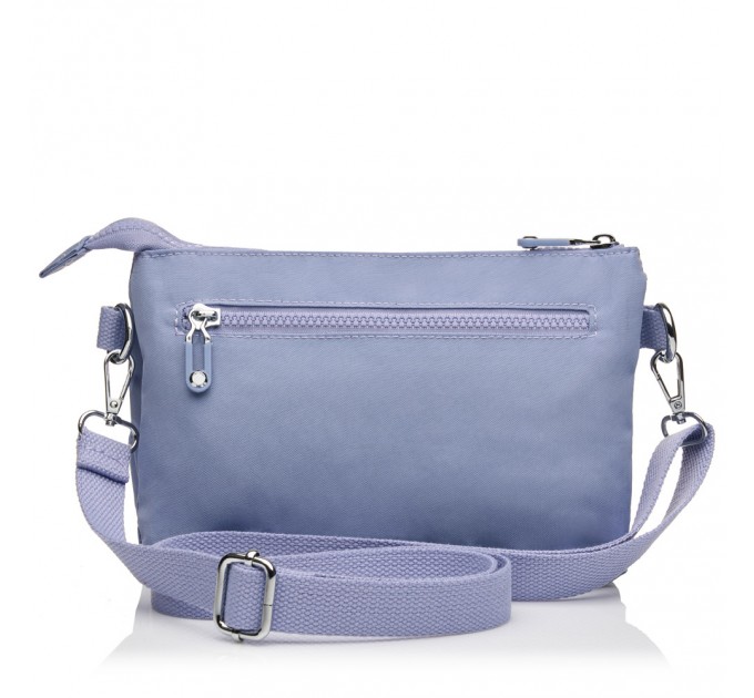 Сумка кросс-боди женская из полиэстера сиреневая BAGS4LIFE 88007 стеганный карман