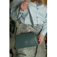 Женская сумка кросс-боди из натуральной кожи сизая BAGS4LIFE 76033